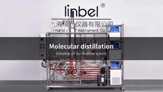 Évaporateur de distillation moléculaire à film essuyé par chemin court en acier inoxydable