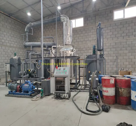 Équipement personnalisable d'huile de machine de distillation d'huile usagée
