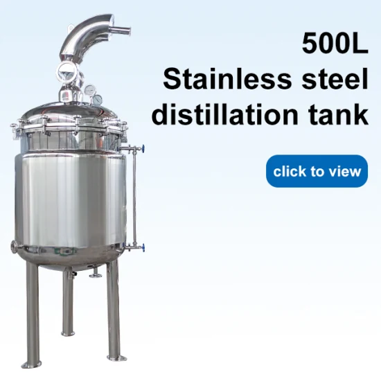 Équipement de distillation d'huile essentielle de vapeur 500L pour le traitement de l'huile de menthe poivrée