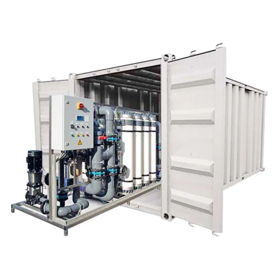 Purificateur de traitement de l'eau conteneurisé/purificateur d'eau de mer/système RO/osmose inverse/dessalement/équipement de Filtration de l'eau